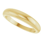 14K Yellow Gold 4mm Petite Dome Ring – Classic & Timeless Everyday Band - Picasso Gold & Diamond Jewelry