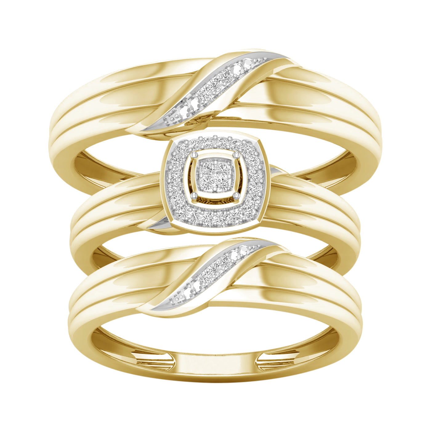 10K 0.07CT DIAMOND TIRO SET - Picasso Gold & Diamond Jewelry
