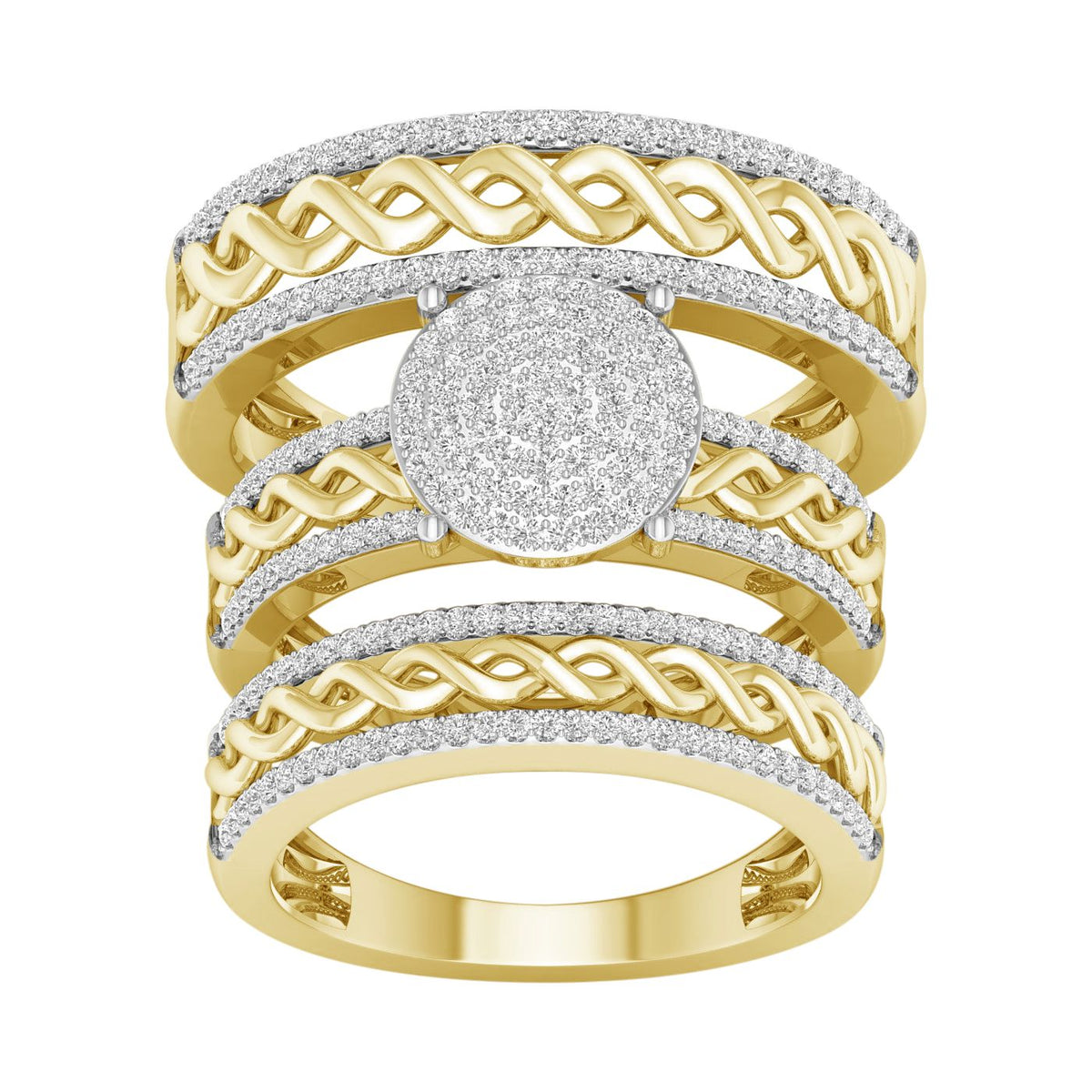 10K 0.60CT DIAM TRIO SET - Picasso Gold & Diamond Jewelry
