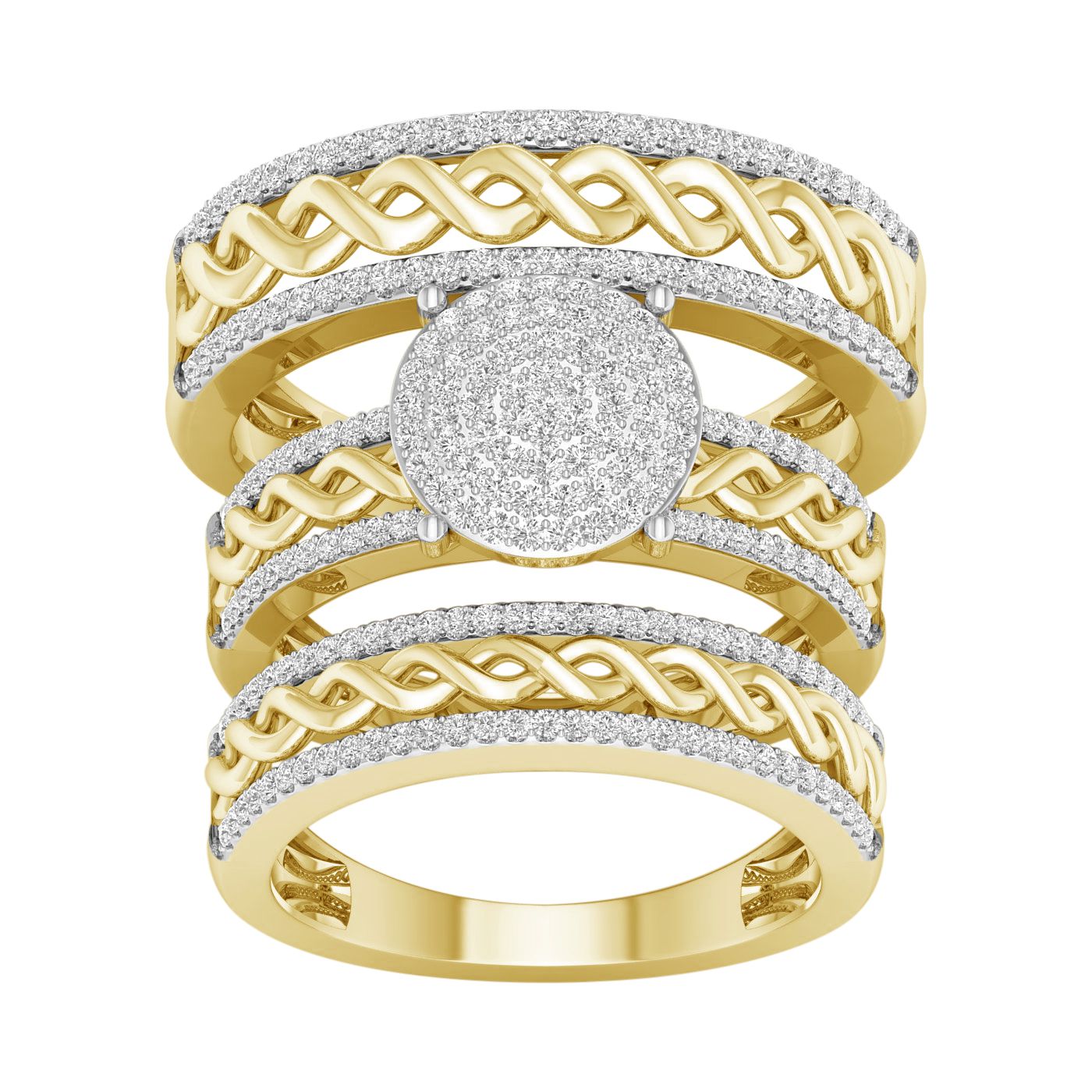 10K 0.60CT DIAM TRIO SET - Picasso Gold & Diamond Jewelry