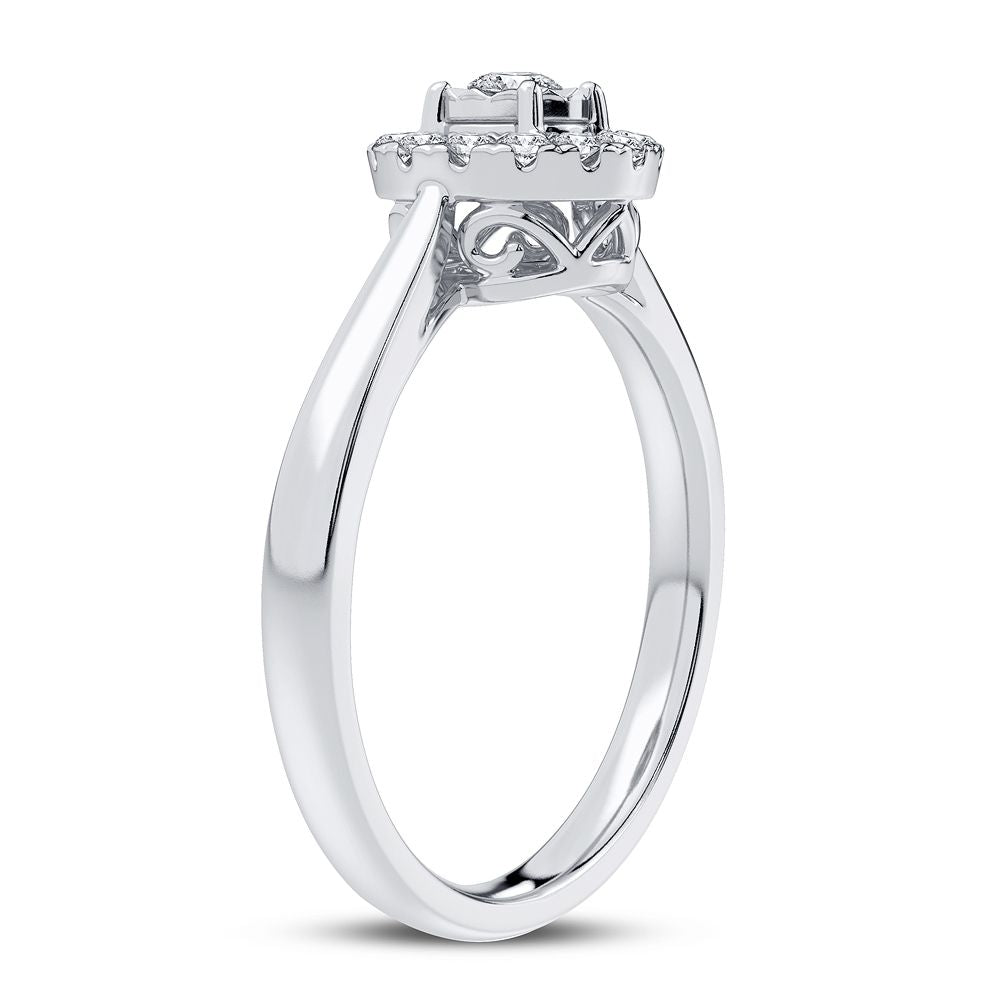 14K 0.25CT Diamond Ring - Picasso Gold & Diamond Jewelry
