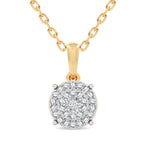 14K 0.20CT Diamond Pendant - Picasso Gold & Diamond Jewelry