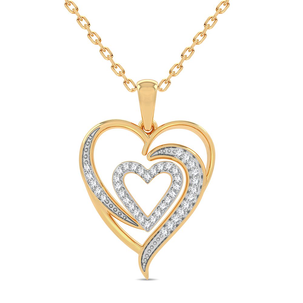 10K 0.20CT Diamond Pendant - Picasso Gold & Diamond Jewelry