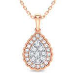 14K 0.33CT Diamond Pendant - Picasso Gold & Diamond Jewelry