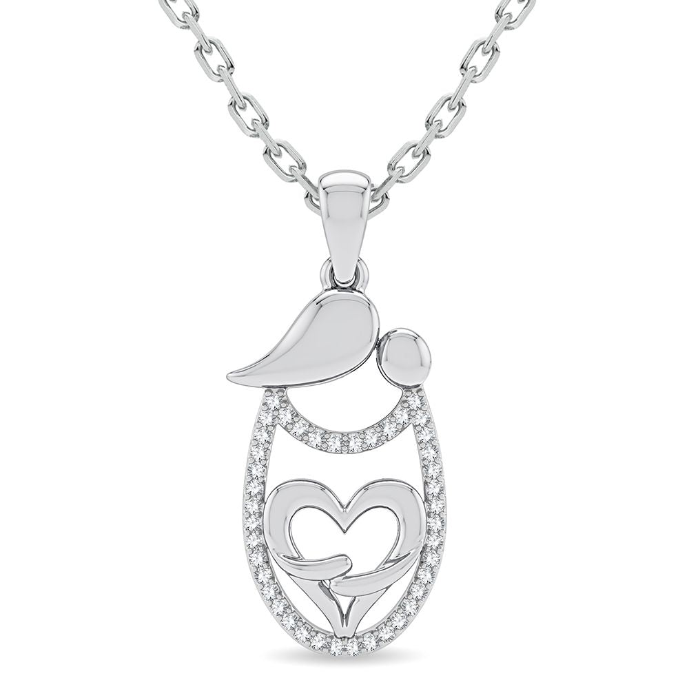 14K 0.10CT Diamond Pendant - Picasso Gold & Diamond Jewelry