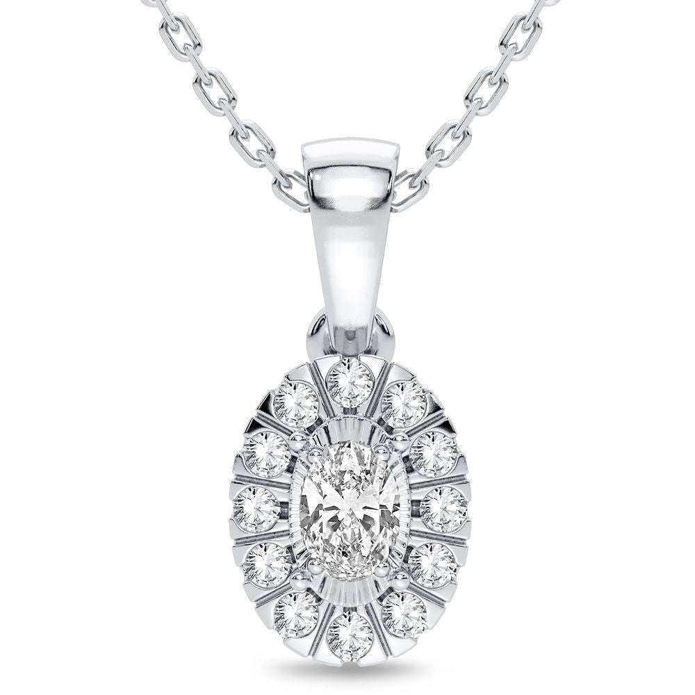 14K 0.25CT Diamond Pendant - Picasso Gold & Diamond Jewelry