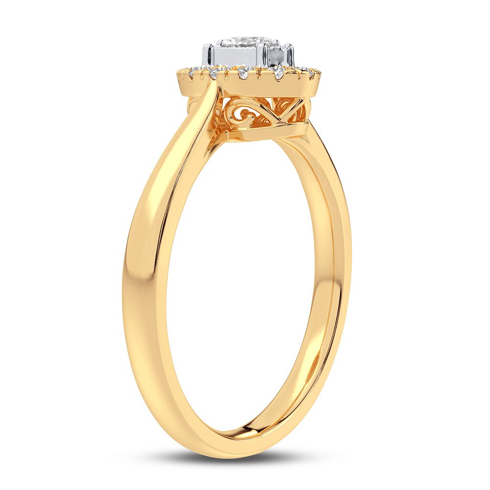 14K 0.25CT Diamond Ring - Picasso Gold & Diamond Jewelry