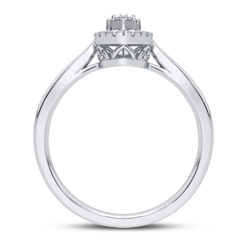 14K 0.25CT Diamond Ring - Picasso Gold & Diamond Jewelry