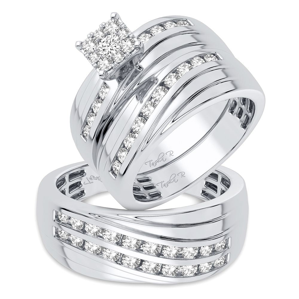 14K 1.13CT DIAMOND TRIO SET - Picasso Gold & Diamond Jewelry