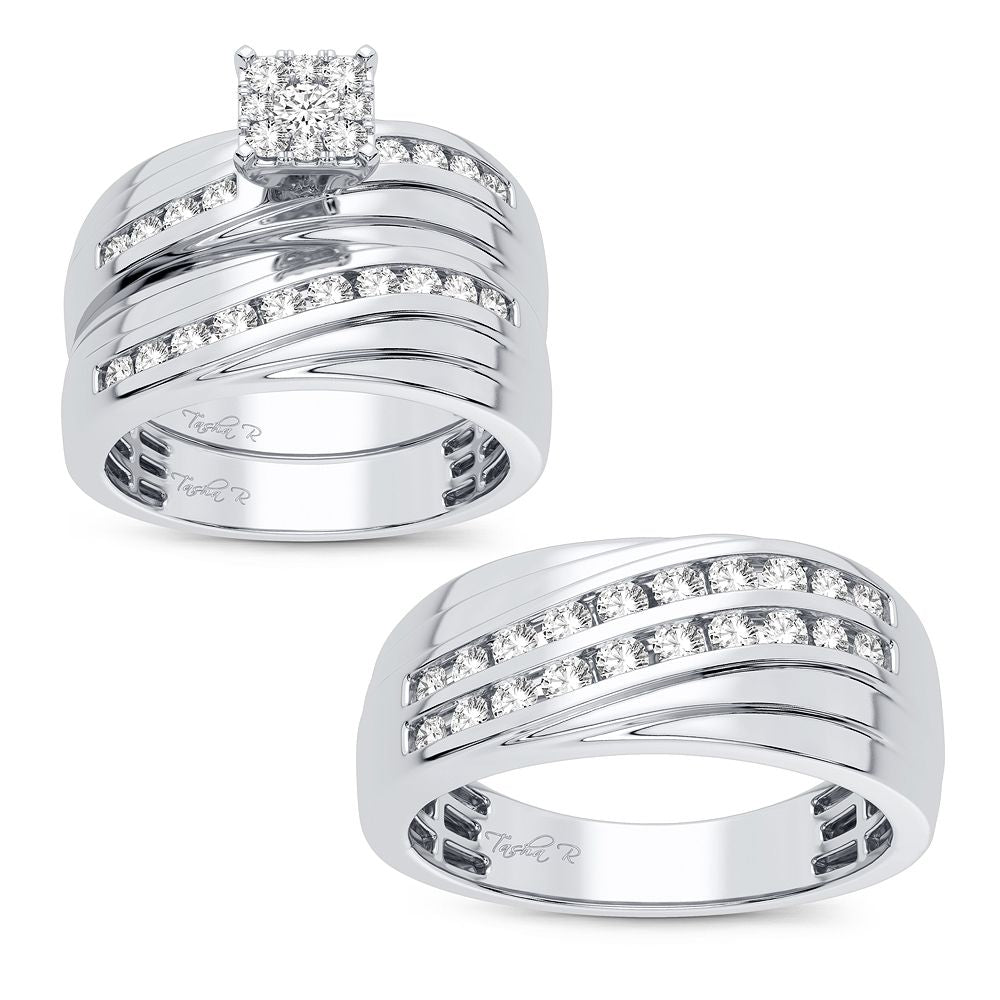 14K 1.13CT DIAMOND TRIO SET - Picasso Gold & Diamond Jewelry