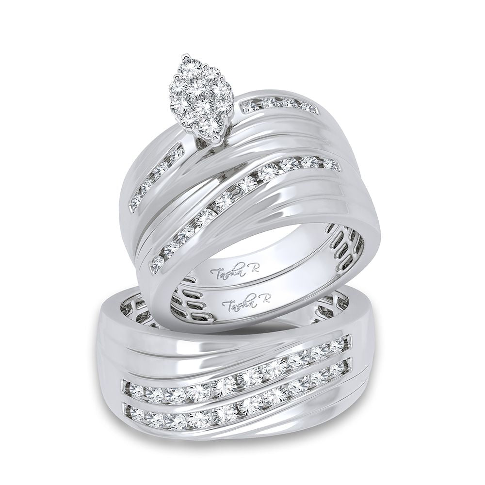 14K 1.13CT DIAMOND TRIO SET - Picasso Gold & Diamond Jewelry
