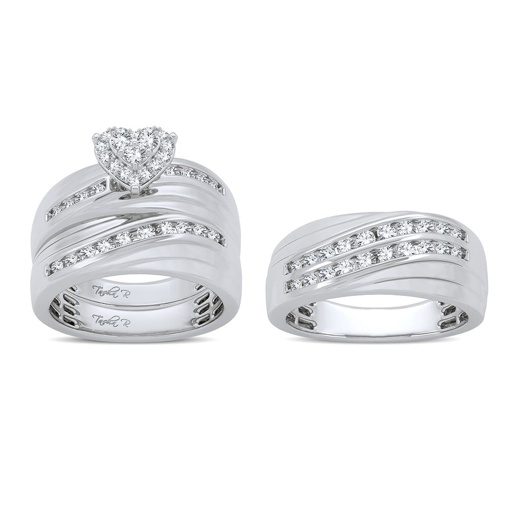 14K 1.16ct Diamond Trio Set - Picasso Gold & Diamond Jewelry