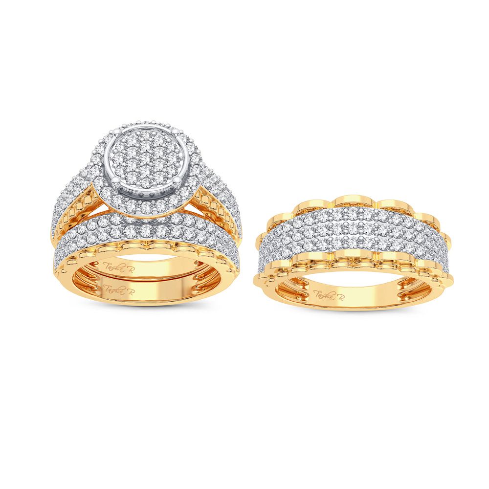 14K 2.00CT Diamond Trio Set - Picasso Gold & Diamond Jewelry