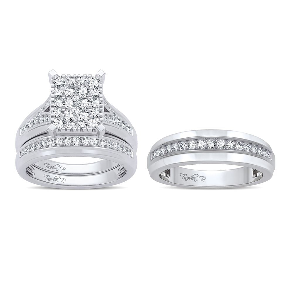 14K 1.15ct Diamond Trio Set - Picasso Gold & Diamond Jewelry