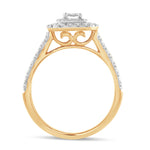 14k 1.00ct Engagement Ring - Picasso Gold & Diamond Jewelry
