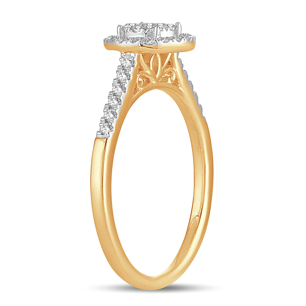 14K 0.33CT Diamond ring - Picasso Gold & Diamond Jewelry