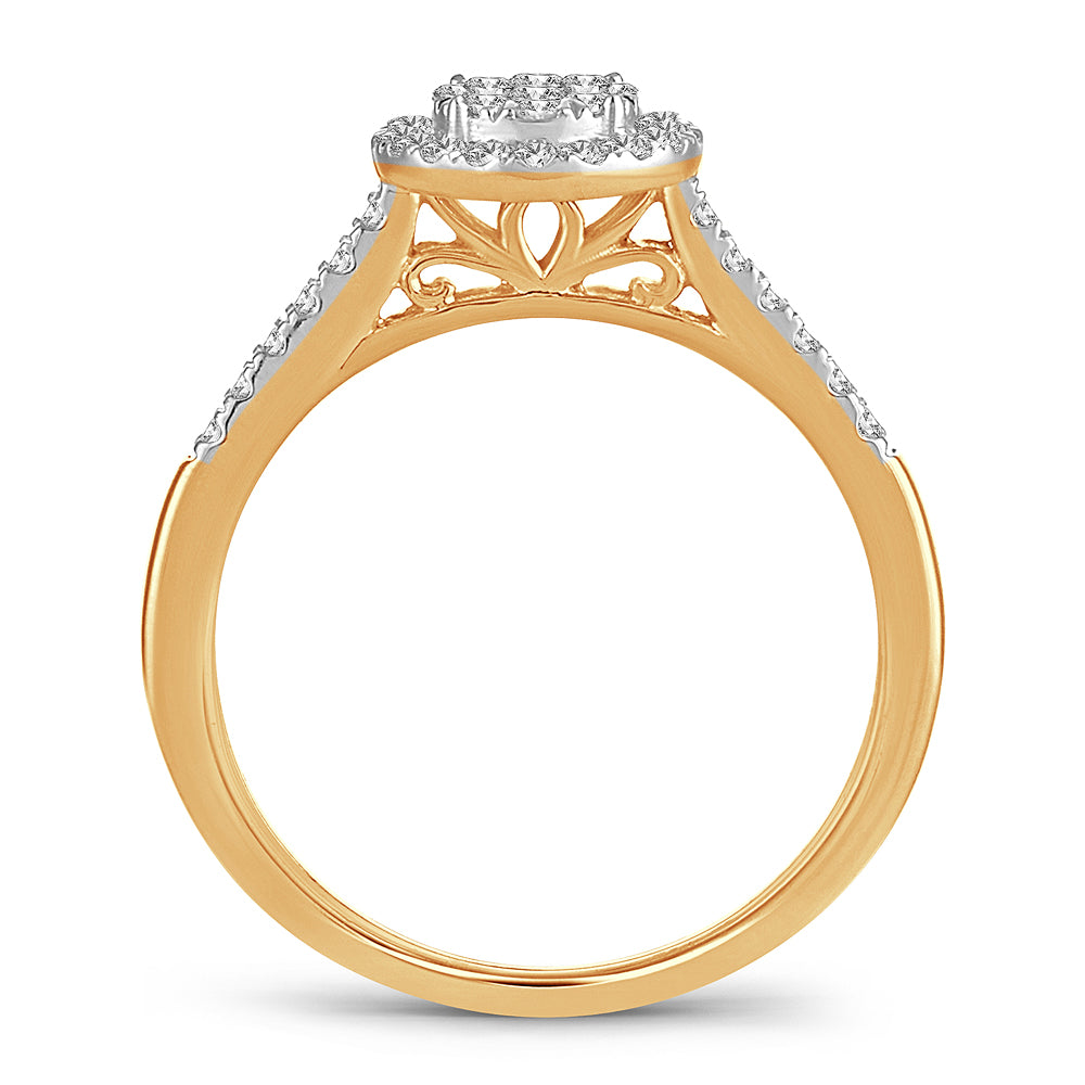 14K 0.33CT Diamond ring - Picasso Gold & Diamond Jewelry