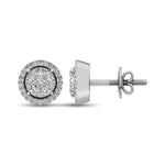 14K White Gold 1 Ct.Tw. Diamond Flower Stud Earrings  Picasso Gold & Diamond Jewelry