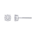 14K White Gold 2/5 Ct.Tw. Diamond Fashion Earrings  Picasso Gold & Diamond Jewelry