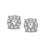 14K White Gold 1 Ct.Tw. Diamond Fashion Earrings  Picasso Gold & Diamond Jewelry
