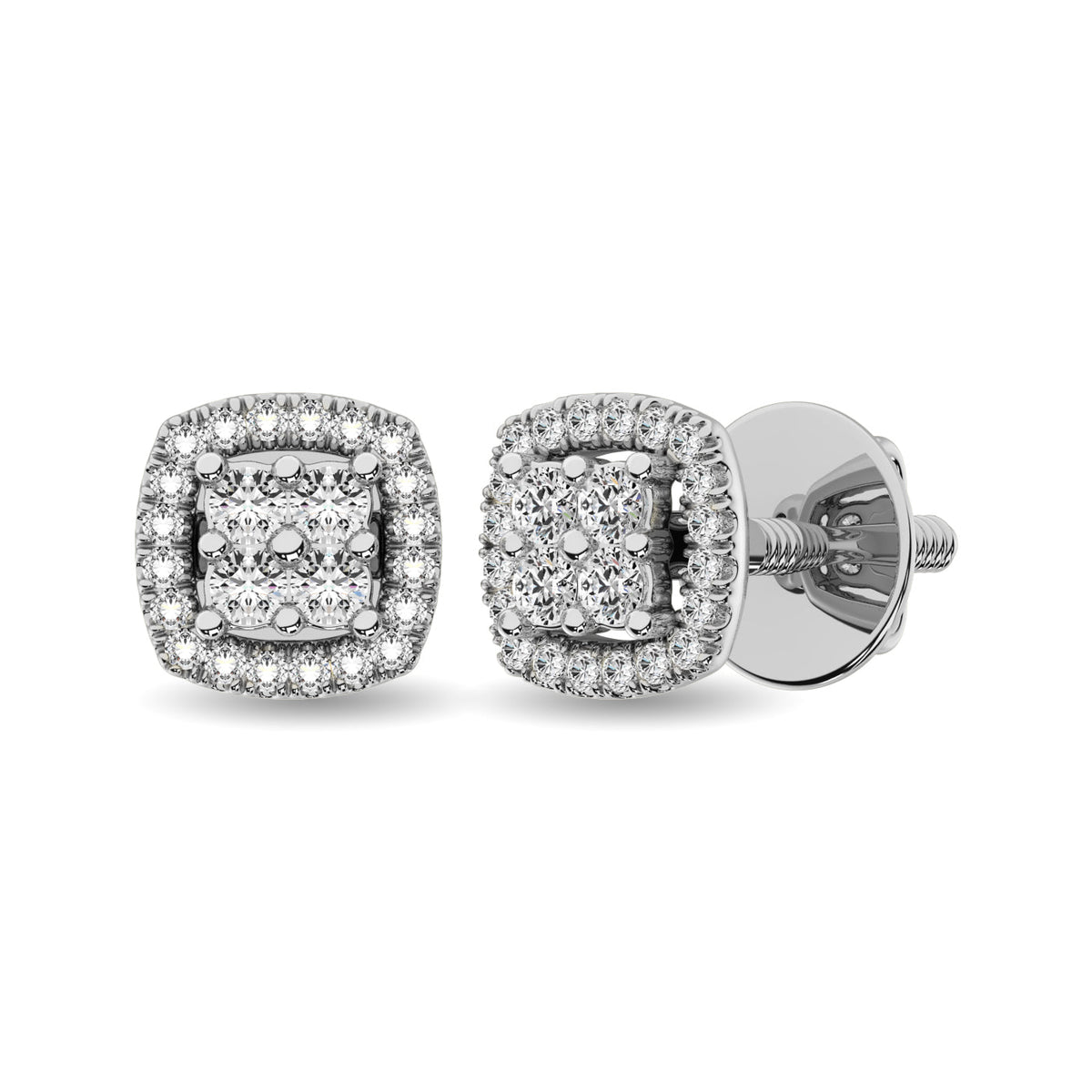 14K White Gold 1/5 Ct.Tw. Diamond Stud Earrings  Picasso Gold & Diamond Jewelry