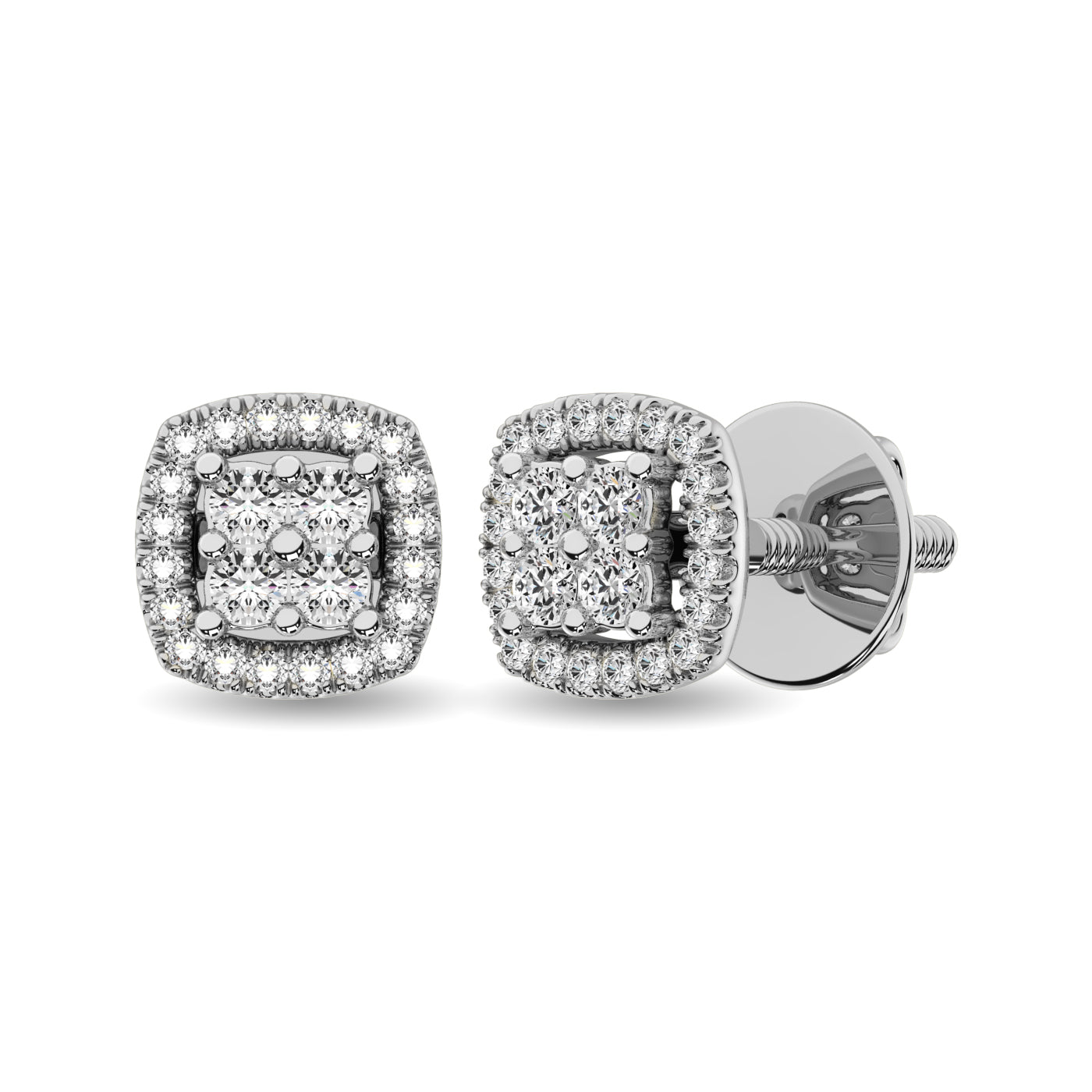 14K White Gold 1/5 Ct.Tw. Diamond Stud Earrings  Picasso Gold & Diamond Jewelry