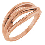 14K Gold Negative Space Ring – Modern & Minimalist Design - Picasso Gold & Diamond Jewelry