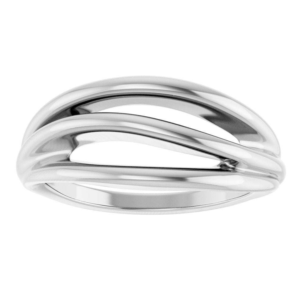 14K Gold Negative Space Ring – Modern & Minimalist Design
