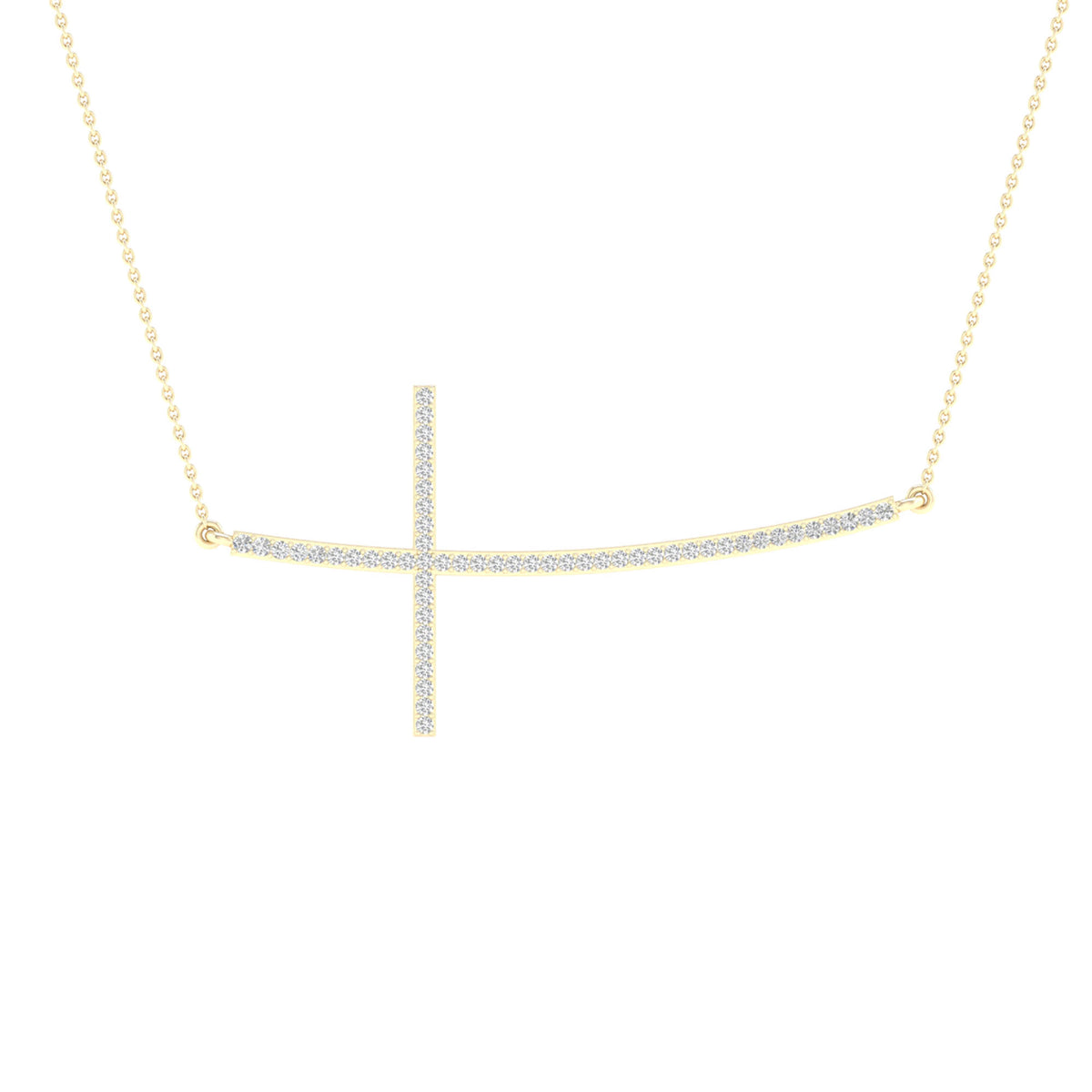 10K 0.15ct Diamond Neckalce - Picasso Gold & Diamond Jewelry