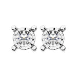 Diamond 1/6 Ct.Tw. Solitaire Stud Earrings in 14K White Gold  Picasso Gold & Diamond Jewelry