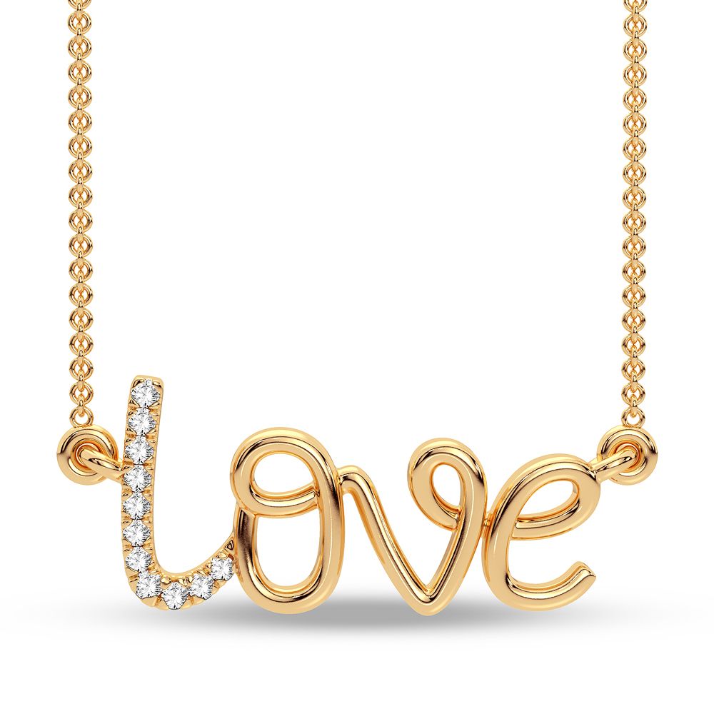 10K 0.02CT Diamond Pendant - Picasso Gold & Diamond Jewelry