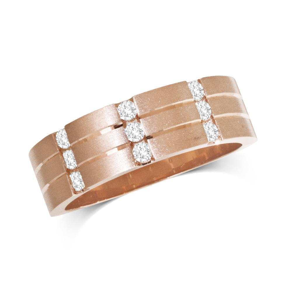 14K White Gold 1/3 Ct.Tw. Diamond Machine Mens Band