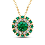 14K 0.04CT Diamond Pendant - Picasso Gold & Diamond Jewelry