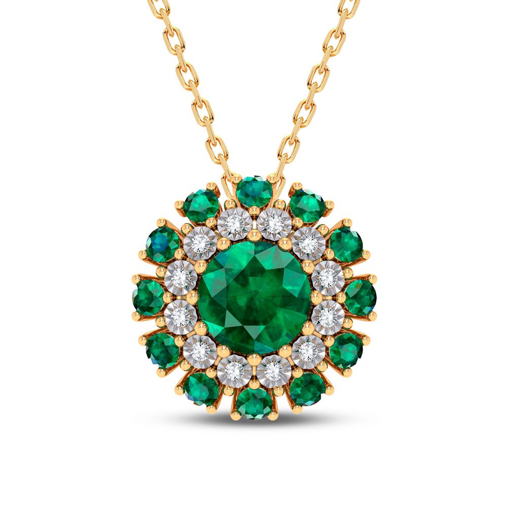 14K 0.04CT Diamond Pendant - Picasso Gold & Diamond Jewelry