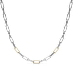 1 3/8 ct tw Lab Grown Diamond Necklace in 14K Two-Tone Gold
