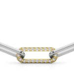 1 3/8 ct tw Lab Grown Diamond Necklace in 14K Two-Tone Gold