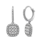14K White Gold 2 Ct.tw Diamond Drop Earrings  Picasso Gold & Diamond Jewelry