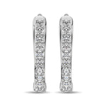 Earrings Diamond 3/8 Ct.Tw. Hoop Earrings in 10K White Gold Diamond 3/8 Ct.Tw. Hoop Earrings in 10K White Gold 60313W-10KT-A3