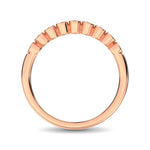 14K Rose Gold 1/10 ct. tw. Diamond Stackable Band, close-up of the diamond setting