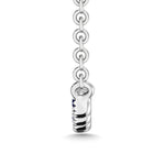 Diamond 1/10 Ct.Tw. And Blue Sapphire Necklace in 10K White Gold  Picasso Gold & Diamond Jewelry
