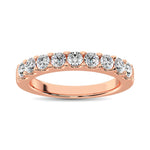 14K Rose Gold Diamond 3/4 ct. tw. 9 Stone Anniversary Band | Picasso Gold & Diamond