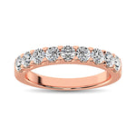 14K Rose Gold Diamond 1 ct. tw. 9 Stone Anniversary Band | Picasso Gold & Diamond