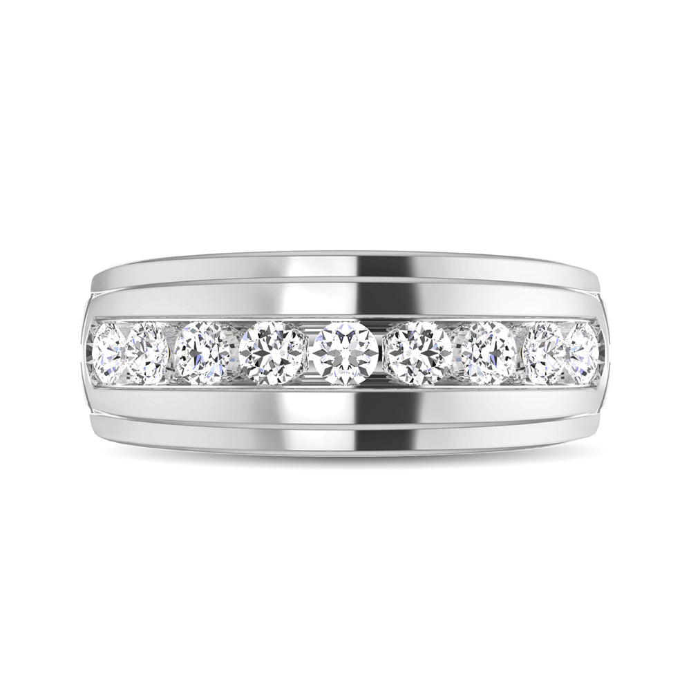 Diamond 1/4 Ct.tw Comfort Fit Mens Band