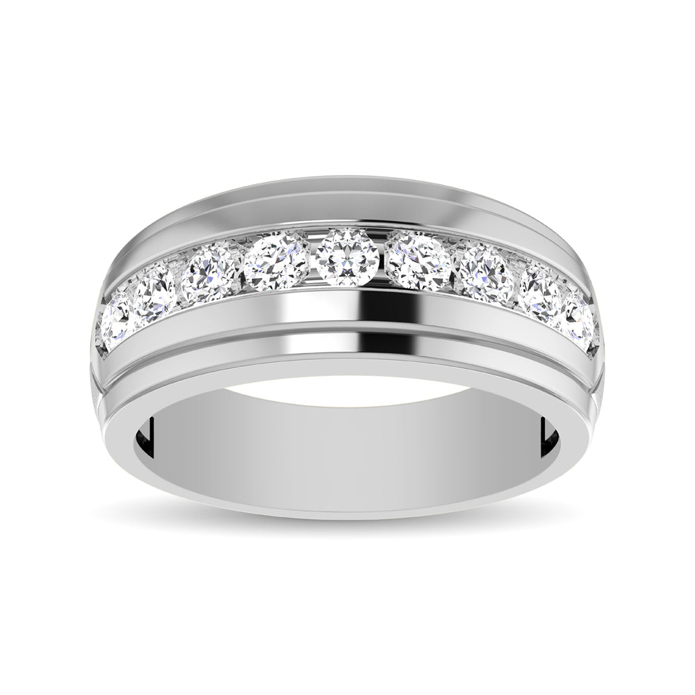 Diamond 1/4 Ct.tw Comfort Fit Mens Band