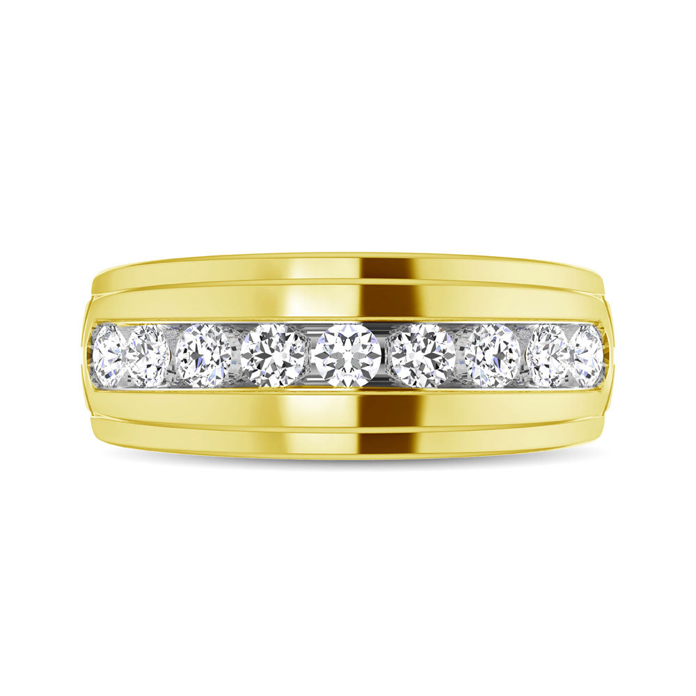 Diamond 1/4 Ct.tw Comfort Fit Mens Band