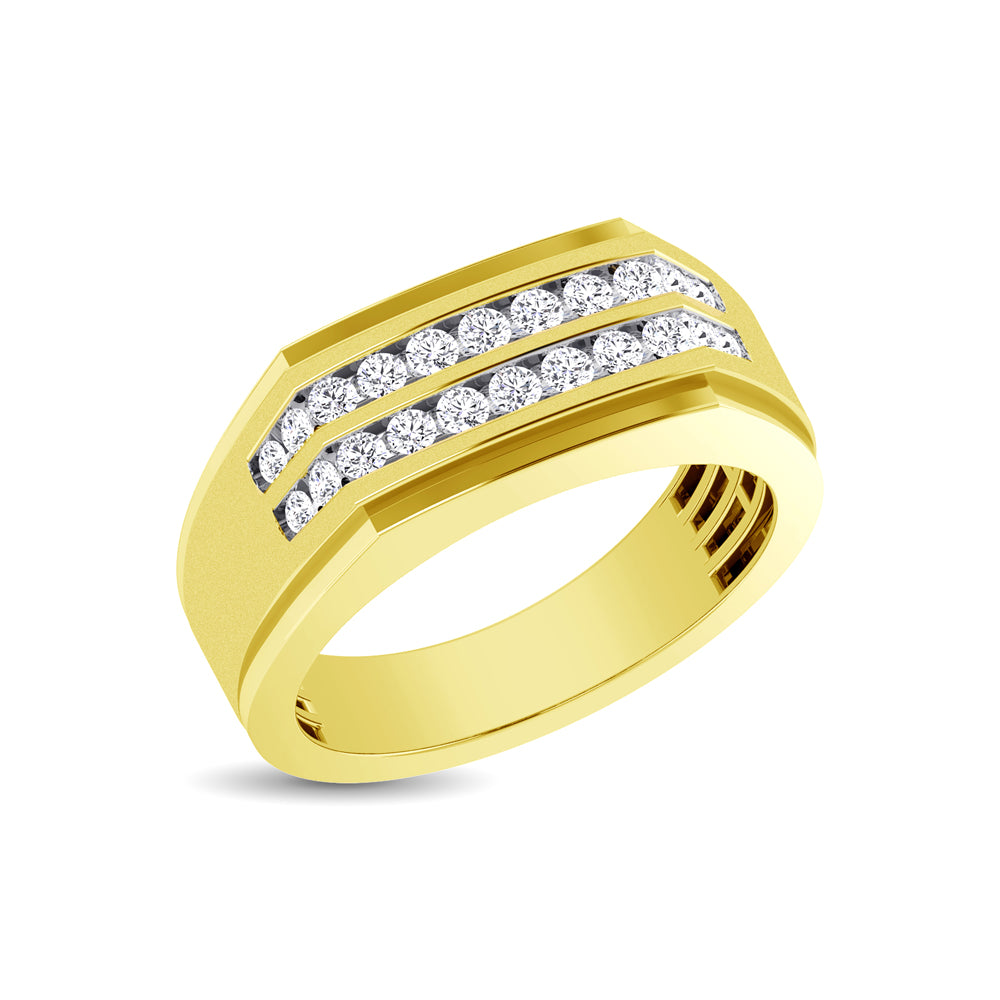 10K Yellow Gold 1/2 Ct.Tw. Diamond Mens Ring