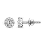 Diamond 1/4 Ct.Tw. Round Frame Stud Earrings  Picasso Gold & Diamond Jewelry
