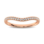 14K Rose Gold 1/6 ct. tw. Contour Band Ring | Picasso Gold & Diamond
