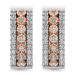 Earrings Diamond 3/8 Ct.Tw. Hoop Earrings in 14K Two Tone Gold Diamond 3/8 Ct.Tw. Hoop Earrings in 14K Two Tone Gold 61797WP