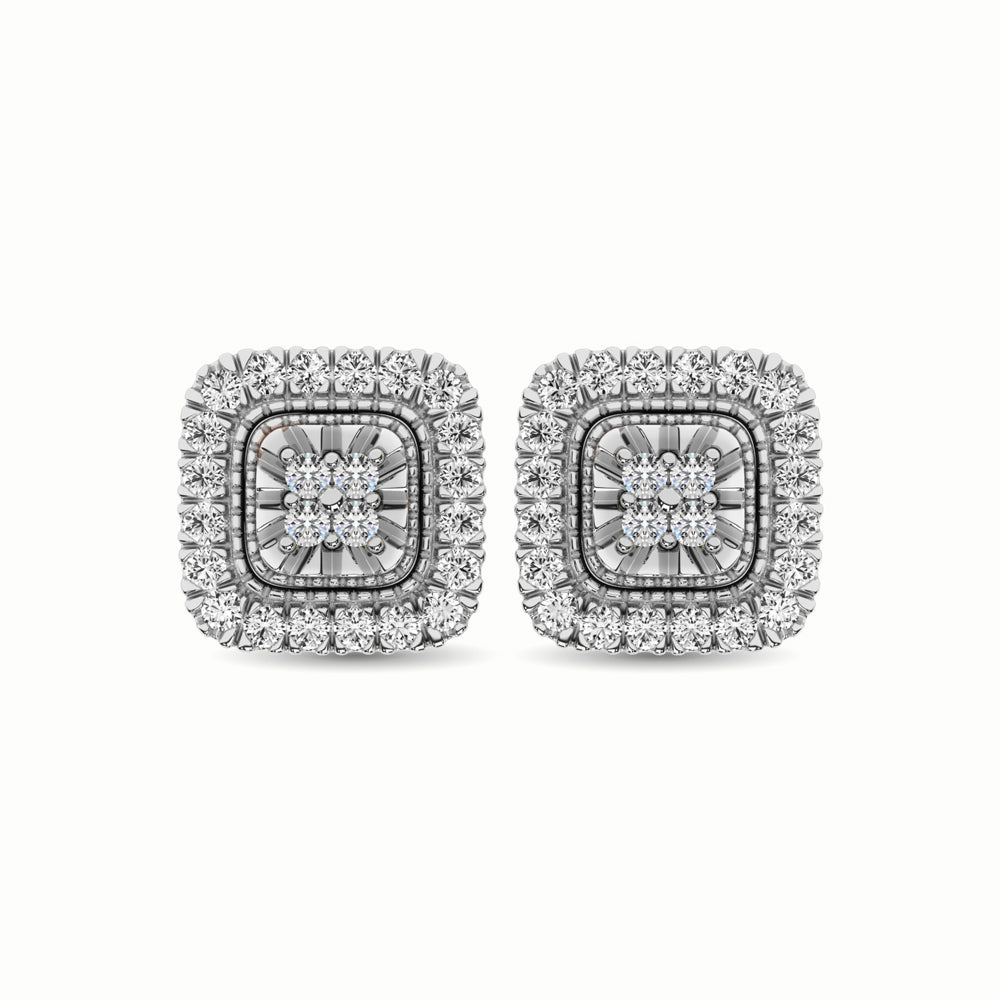 10K White Gold 1/3 Ct.Tw. Diamond Stud Earrings  Picasso Gold & Diamond Jewelry